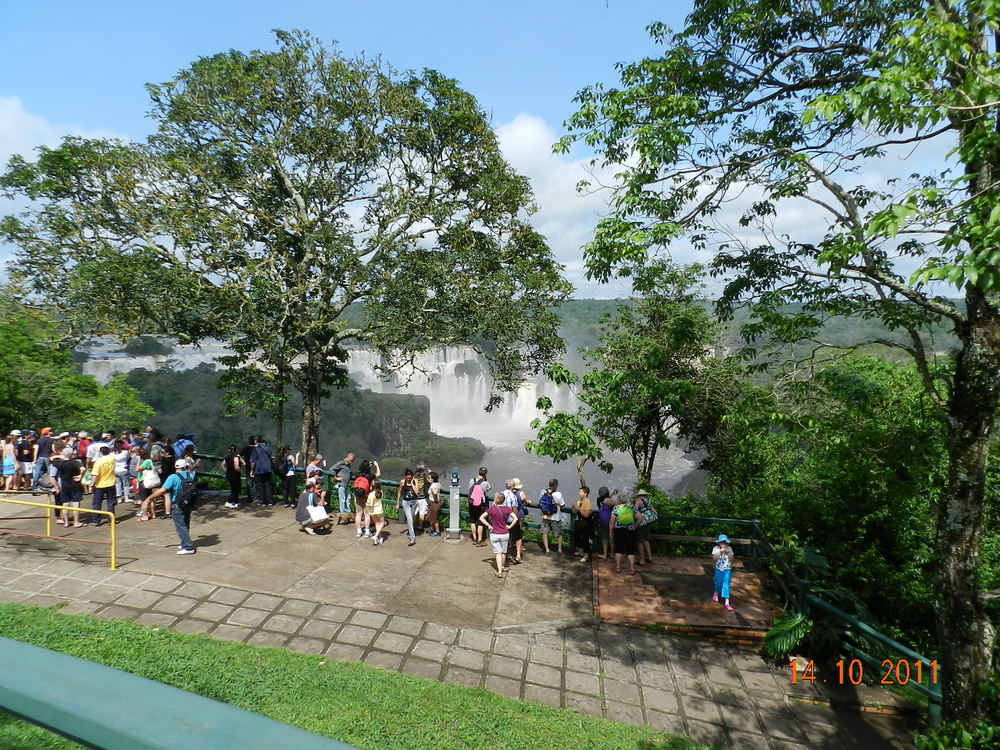 Chegando nas Cataratas Brasileiras